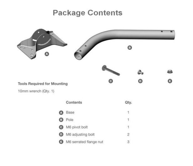 Ubiquiti ARM Universal Mounting Bracket (maszt) - 242600 - zdjęcie 4